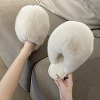 women warm fluffy slippers winter soft memory woman faux fur slippers indoor comfortable slides plush flat female home slipper