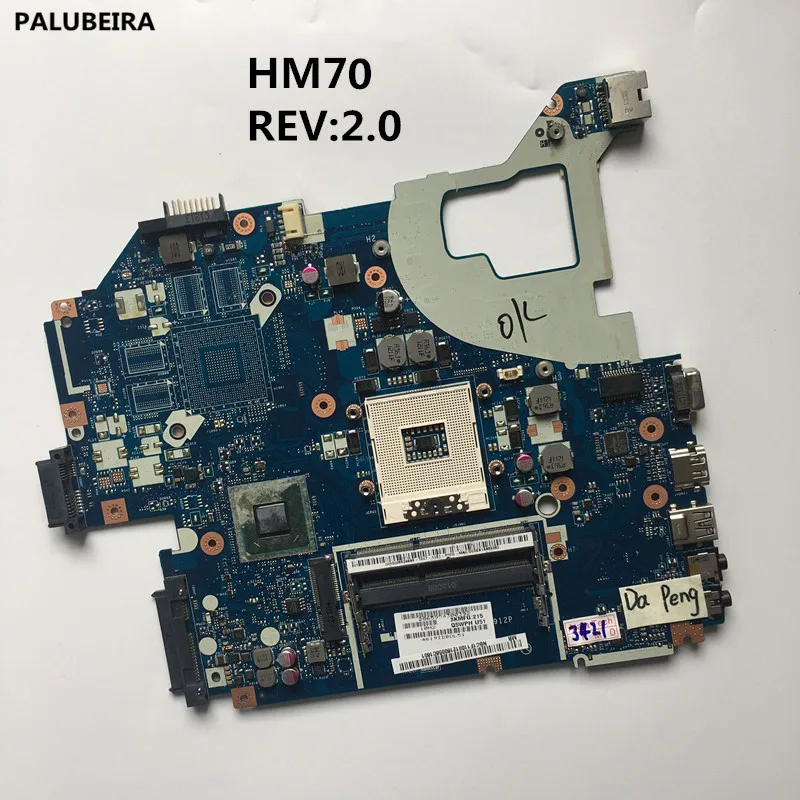 Материнская плата PALUBEIRA для Acer aspire Q5WV1 материнская SLTNV HM70 REV: 2 0 DDR3 100% полностью