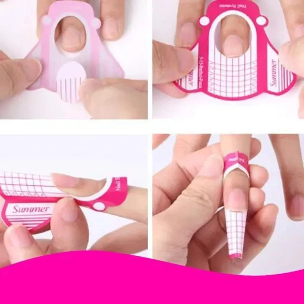 

Nail Extension Tips Form Guide Stickers Professional Home Use 100/500pcs THJ99