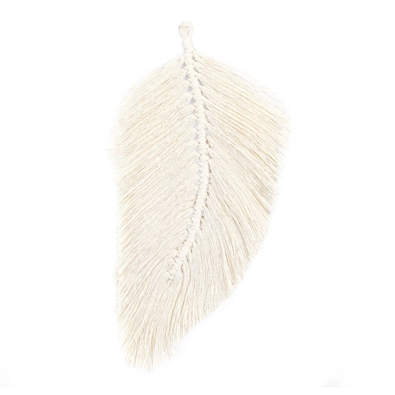 Элегантная плетеная вручную подвеска на стену с кисточками в виде листьев для