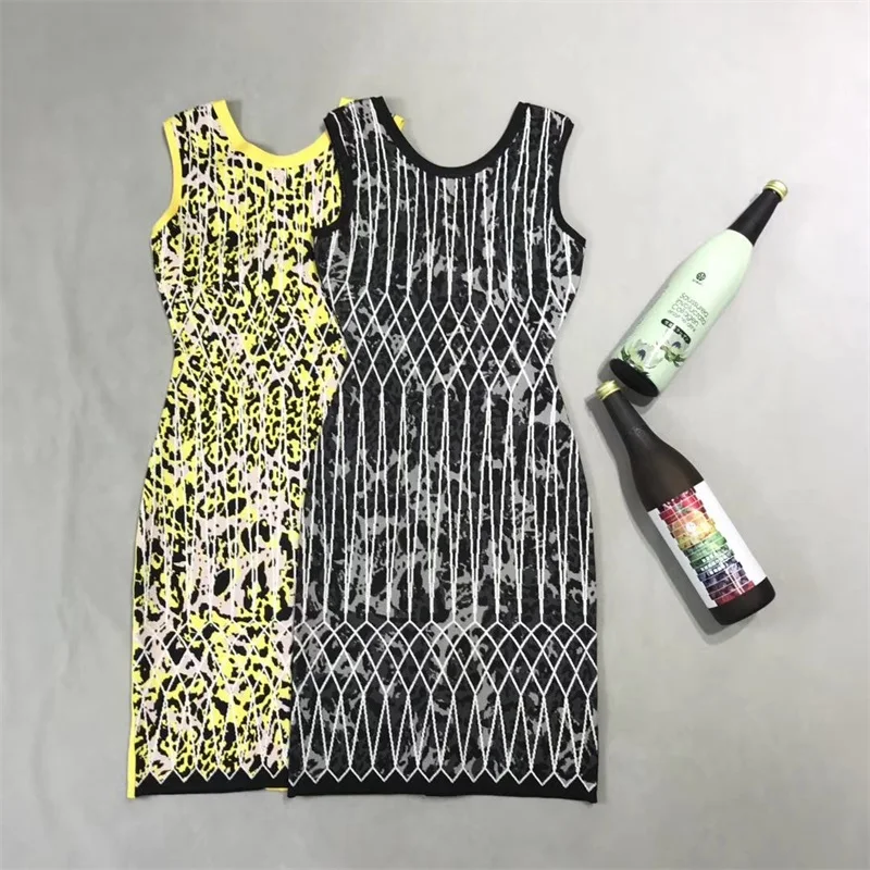 Женское Обтягивающее Платье-футляр без рукавов с леопардовым принтом | Женская