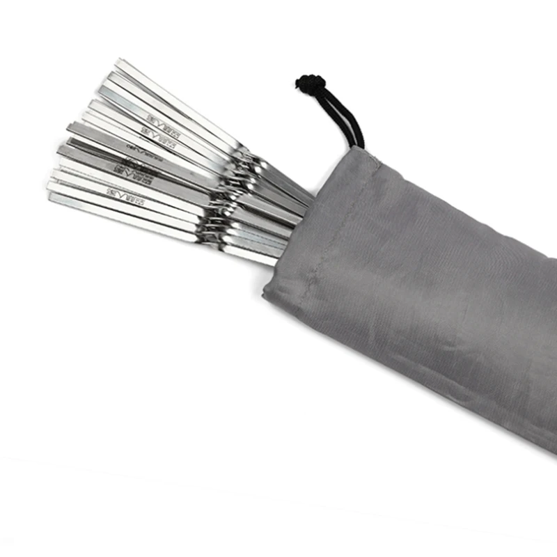 Портативные сумки из ткани Оксфорд 19,68 для хранения барбекю, чехол для шампуров дюйма, 50 см, иглы Вилка для обжарки, аксессуары для кемпинга и барбекю