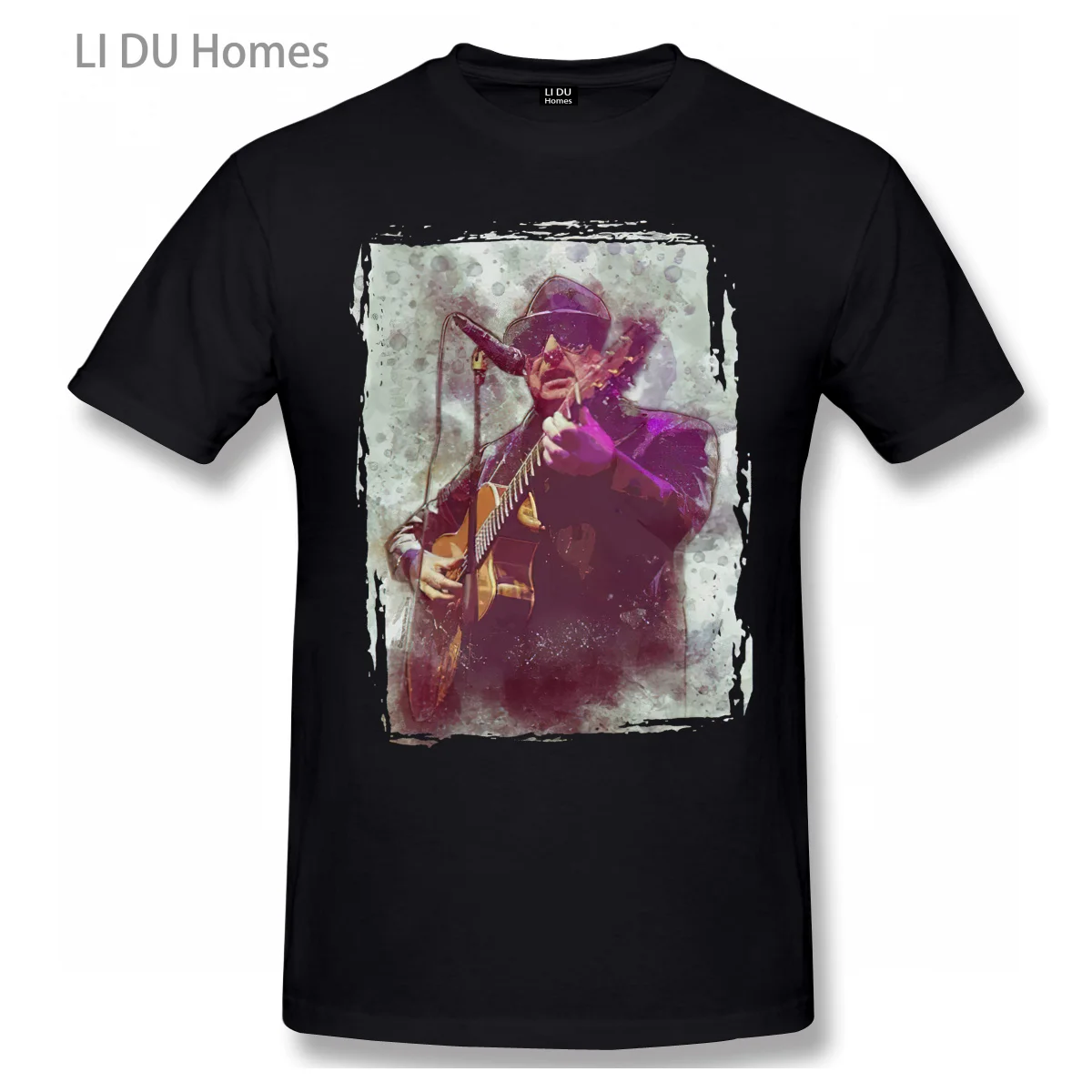 

Van Morrison At Paul Jones Charity Concert T Shirt Men/WoMen Cotton Summer T-shirt Short Sleeve Graphics Tshirt Tee Top Gift