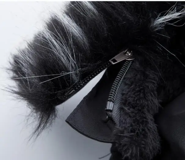 VXO Men Parkas Hooded Long Overcoats Man Fur Collar Parkas Outwear Winter Jacket Fashion Men Coat Casual Slim Thick Warm Coats