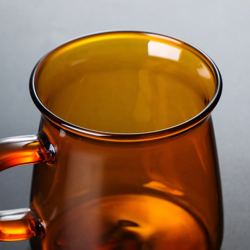 220 мл цветная кофейная чашка и блюдце термостойкая прозрачная стеклянная с