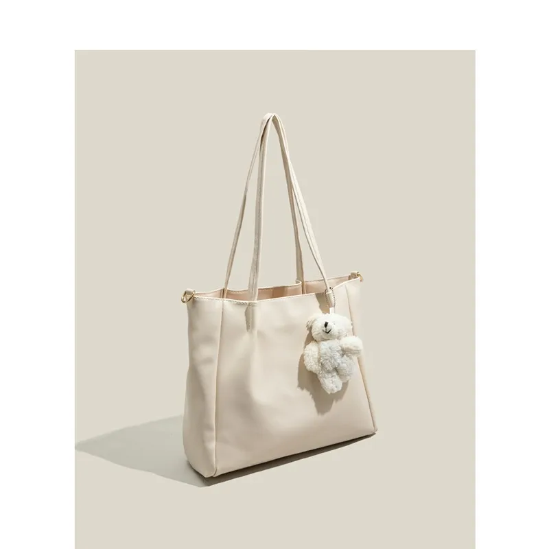 

Elmsk 2021женская сумка, английская простая сумка-мессенджер, модная сумка-тоут на одно плечо, вместительные сумки с мультяшным медведем