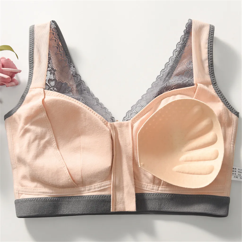 Женский Регулируемый поддерживающий бюстгальтер с нулевым давлением на молнии