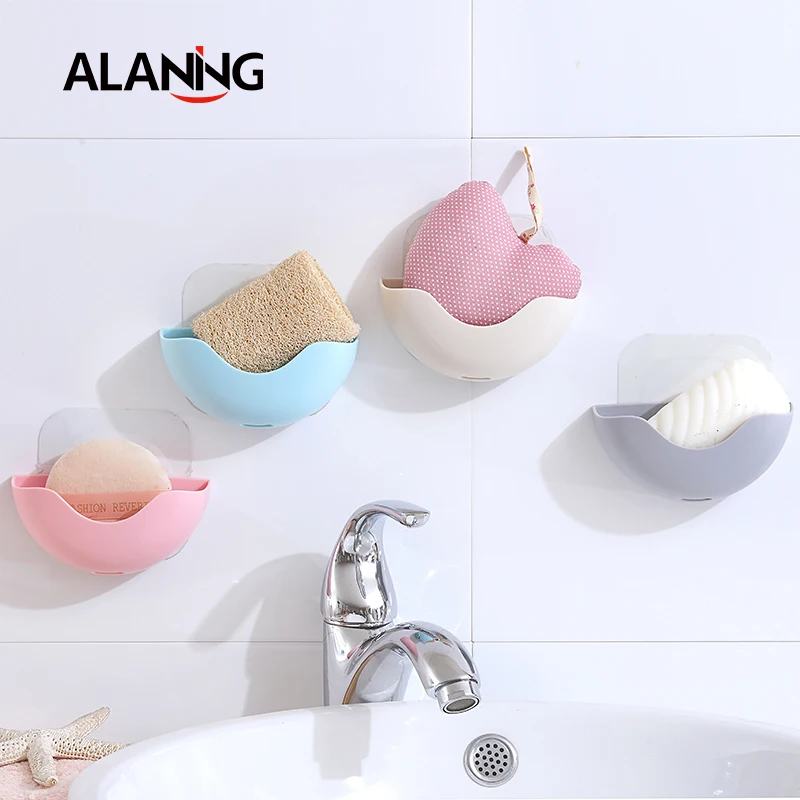 Подвесная мыльница коробка настенный магнитный Пластик сливная полка без