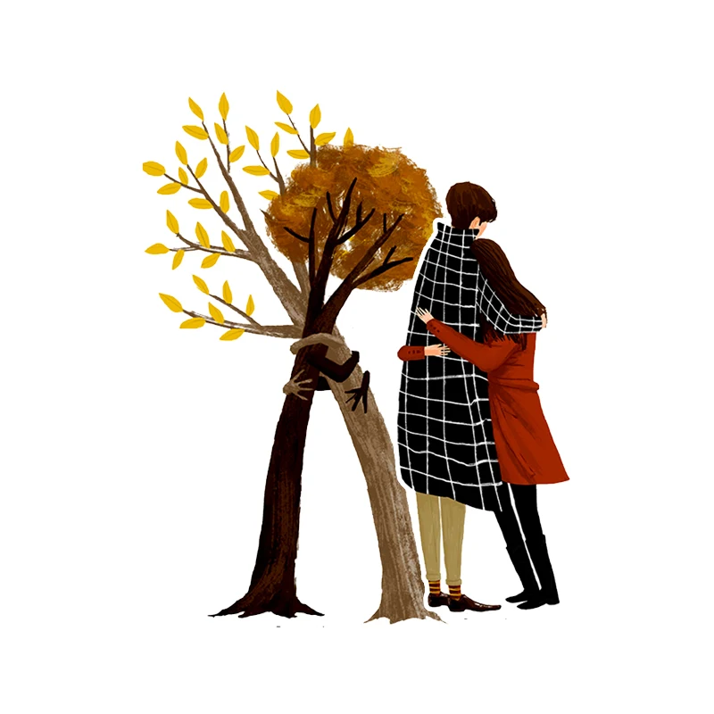 Романтичные обнимающие наклейки для пар 12 шт. водонепроницаемые лапкрана