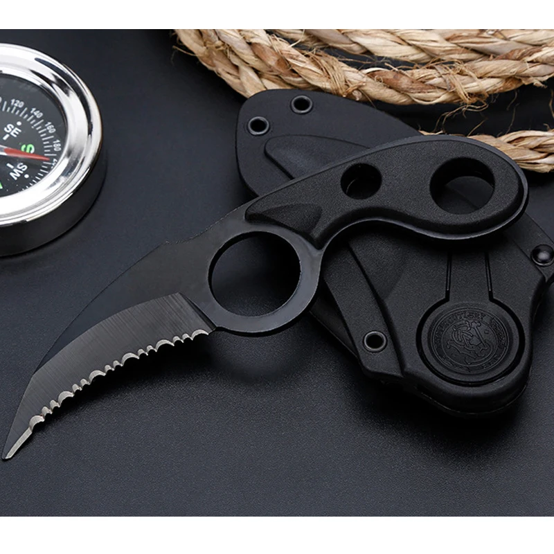 Нож коготь для выживания Мини нож Karambit CS GO тактический шеи походный уличный