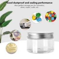wholesale high quality 200ml 250ml empty cosmetic cream container colorful pet plastic jar with plastic lid
