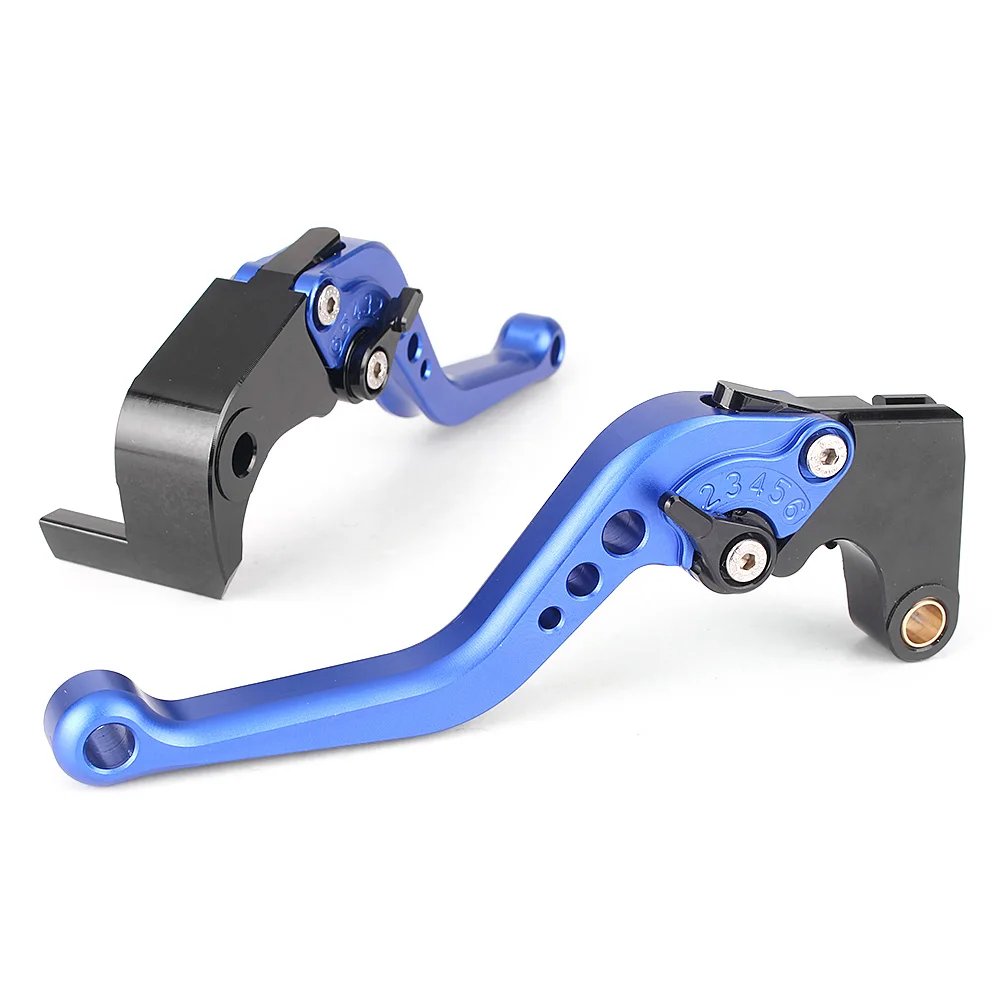 CNC Racing короткие Регулируемые тормозные рычаги сцепления для Suzuki GSXR1000 K5 2005-2006& GSXR 600 750 2006-2010 K6 K8 алюминий - Цвет: Dark Blue