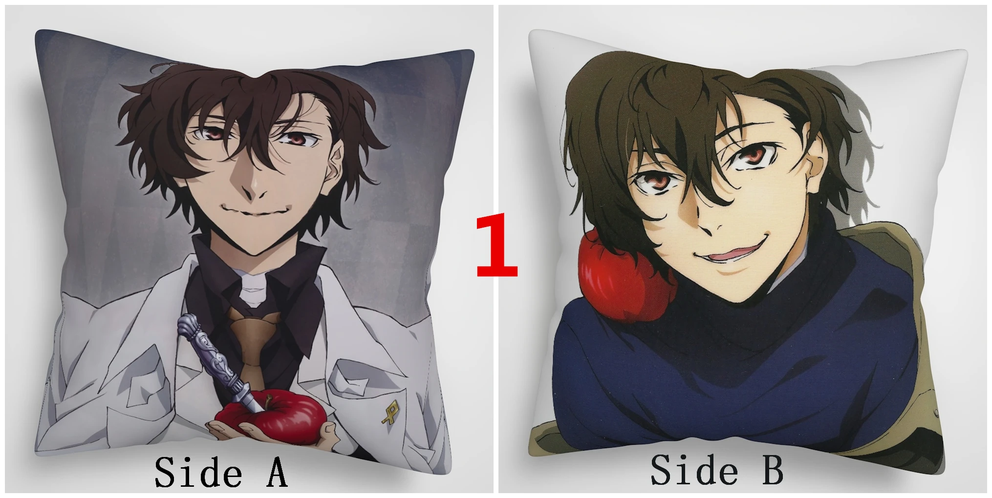 Suef аниме бангоу страй собаки Dazai Chuuya Atsushi аниме двухсторонняя диванная подушка крышка