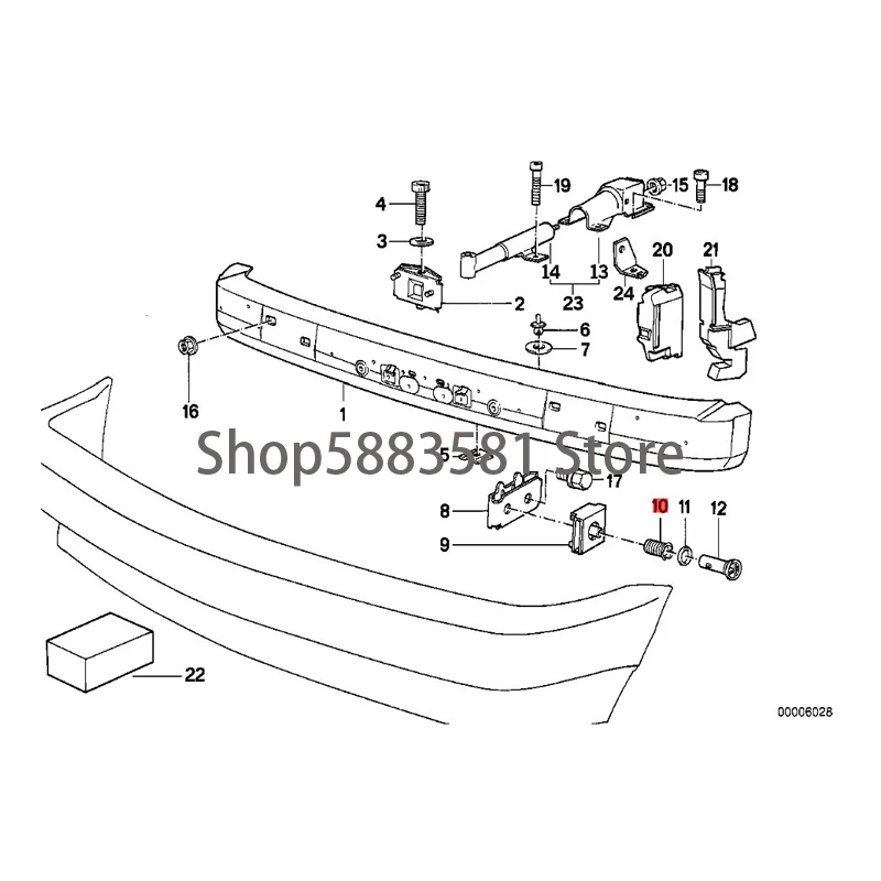 Автомобильный кронштейн из замши BM WE34 518i M40 M43 520i M20 M50 524TD 525i 525IX Втулка с клеем