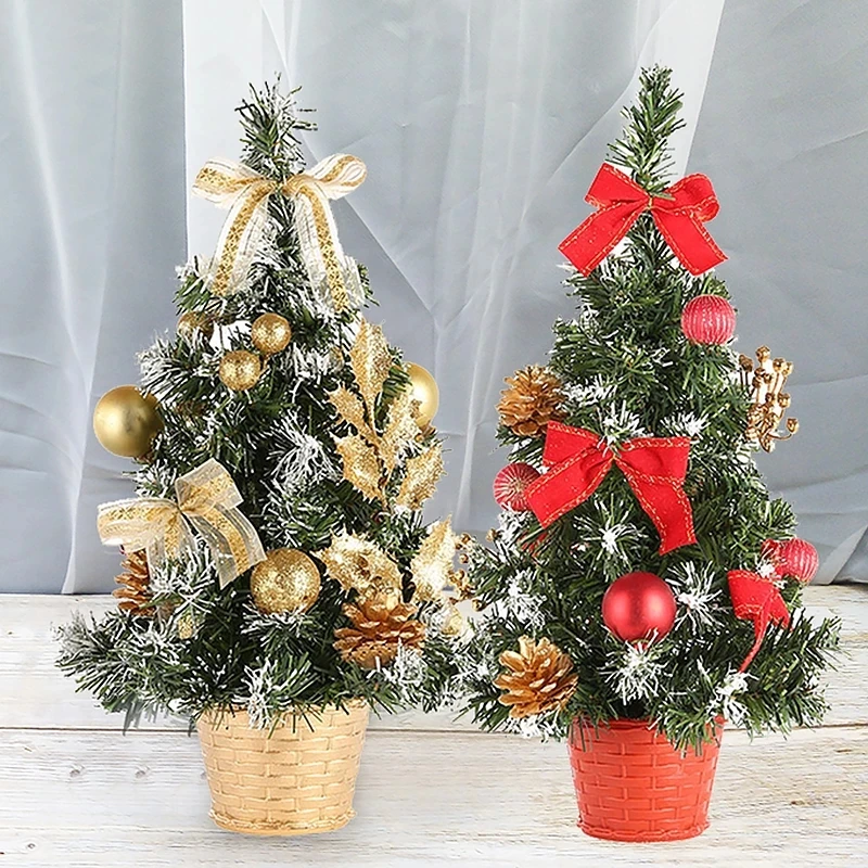 

20/30/40 Mini Christmas Tree Aritificial Desktop Xmas Tree Home Hotel Shopping Mall for Christmas Party Home Decoration Accessor