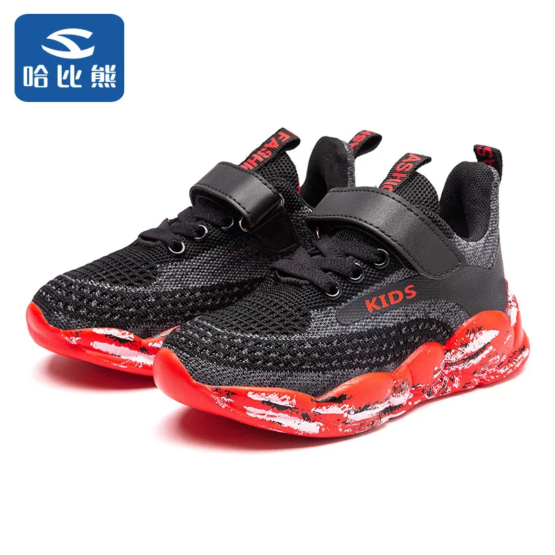 

2021 new Korean version of camouflage shoes boys tide mesh children's sneakers Breathable sports running