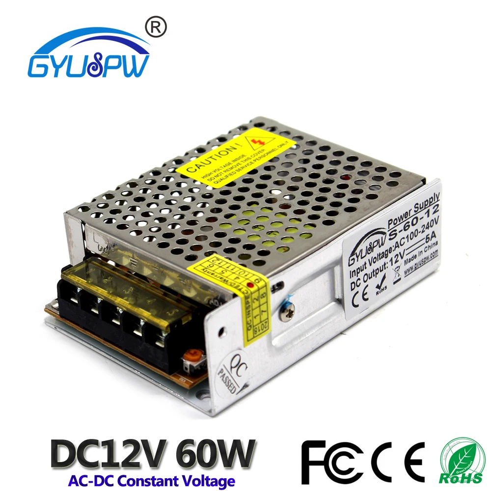 Одноступенчатый источник питания для светильников систем видеонаблюдения 12 В 15