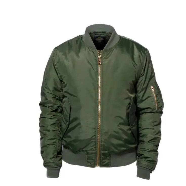 

F/W S/S 2 Styles Men's Jacket Velcro Thickness Black Green Bomber Jacket