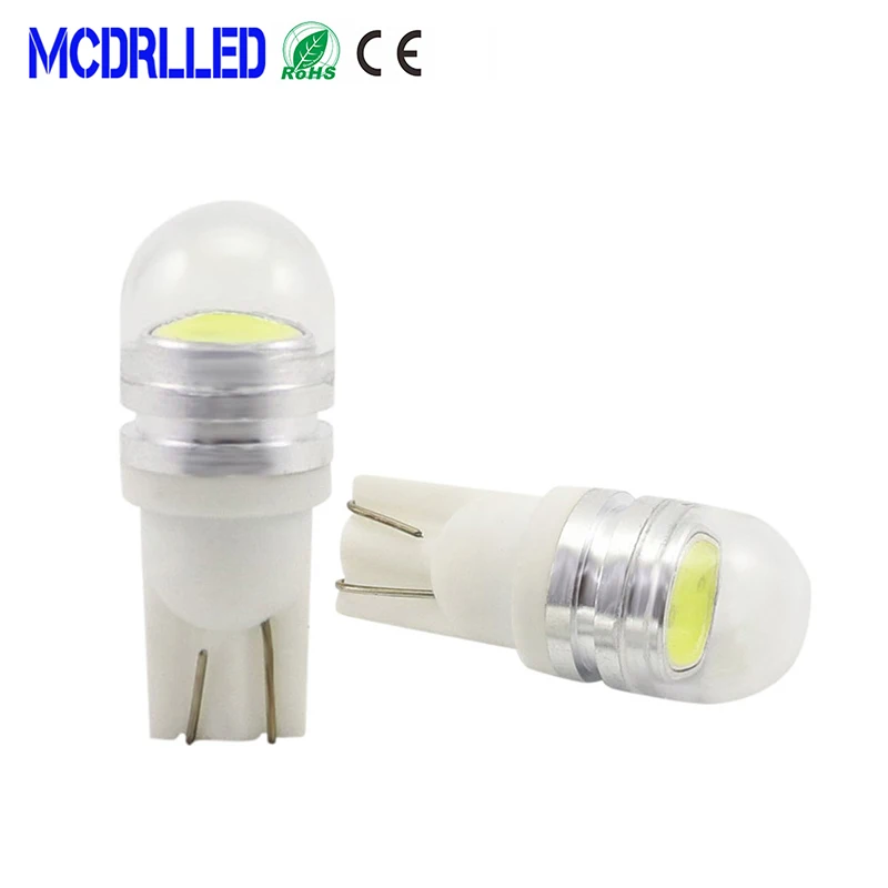 

Mcdrlled 2PCS 1W Car Led Light T10 W5W LED Blubs Auto Signal Lamp Interior Lighting White Red Yellow Dome Lamp 12V 24V 30V