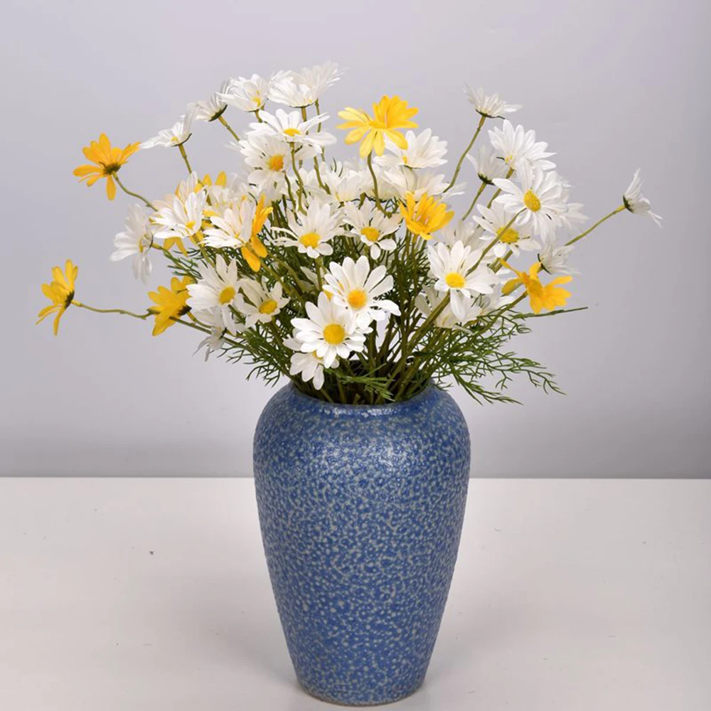 

Artificial Flowers Daisy Simulation Bouquet 5 Head Dutch Chrysanthemum Chamomile Home Decoration Fake Flower Fake Flowers