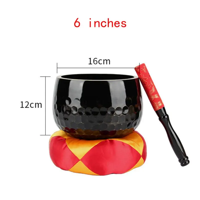 

Tibetan Buddhism Singing Bowl Hand Hammered Yoga Copper Chakra Meditation Gift P0RE