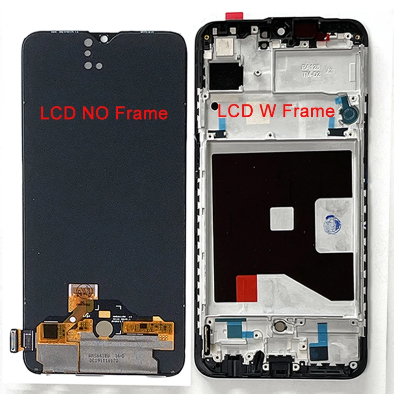 6 4 original supor amoled for realme xt lcd display screen touch panel digitizer for realme x t rmx1921 lcd frame assembly free global shipping