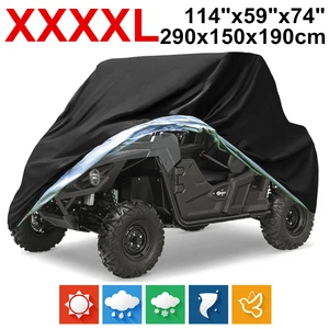 290cm 114 xxxxl waterproof motorcycle vehicle atv utv quad cover covers rain snow dust uv sun all season for mule universal free global shipping