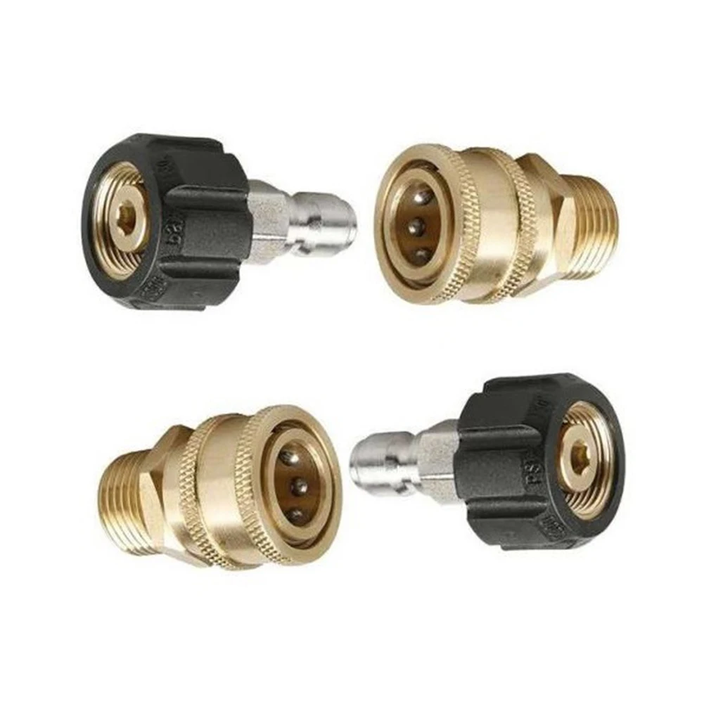8pcs Universal Swivel Connector 5000 PSI Garden Tools Brass Car Accessories Quick Disconnect Washer Adapter Set High Pressure | Дом и сад