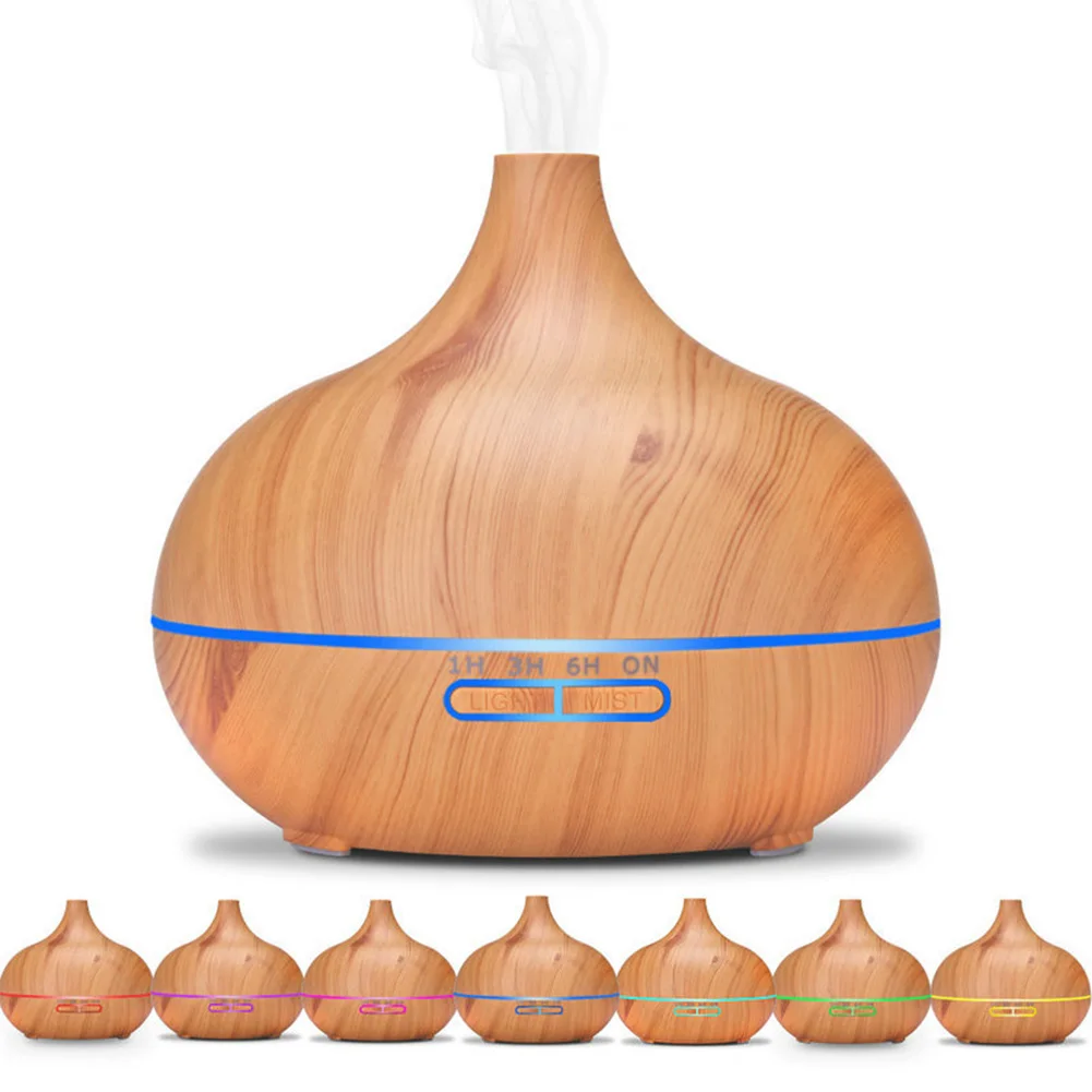 

Electric Aroma Humidifier Wood Grain Essential Oil Diffuser Mini Mist Maker Air Humidifier USB Mini Mist Maker LED Light