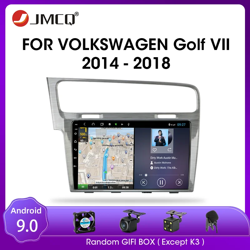 JMCQ T9 RDS DSP автомобиль радио для VW Volkswagen Golf 7 VII 2014 2018 Multimidia Видео Android 9 0 4G + 64G GPS Navigaion