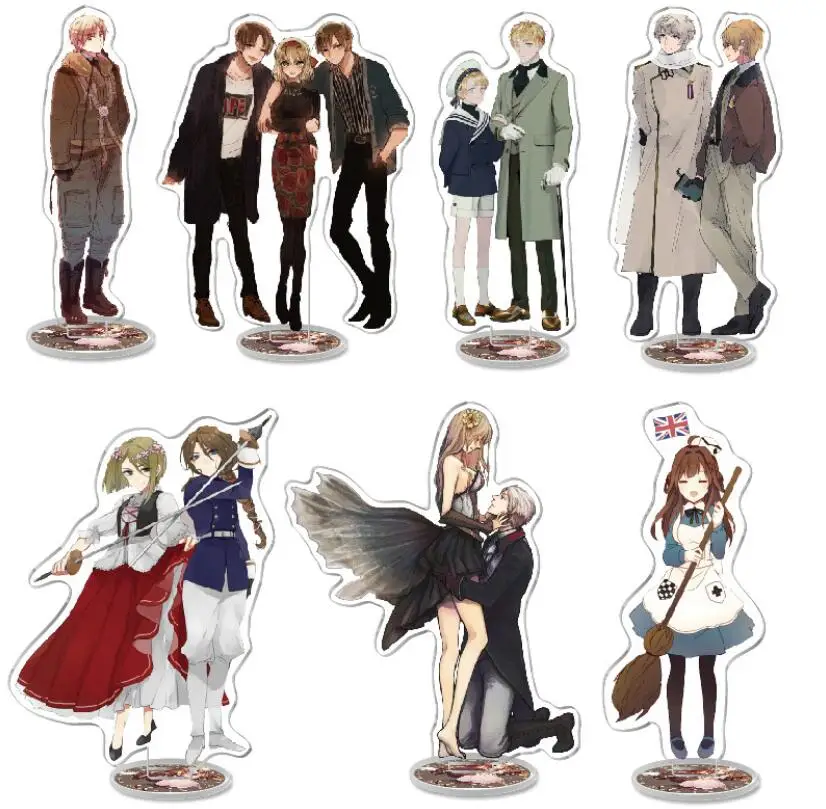Axis Power Hetalia APH Артур Киркланд Альфред аниме фигурка на акриловой подставке Plate