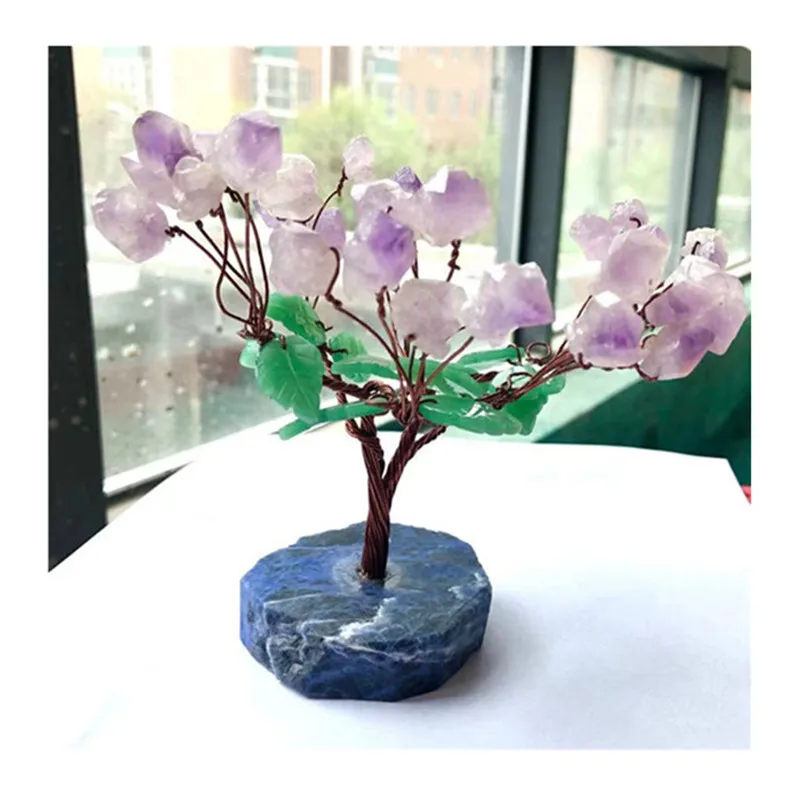 

Amethyst Teeth Money Tree Natural Rough Stones Minerals Gems Healing Reiki For Home Decoration