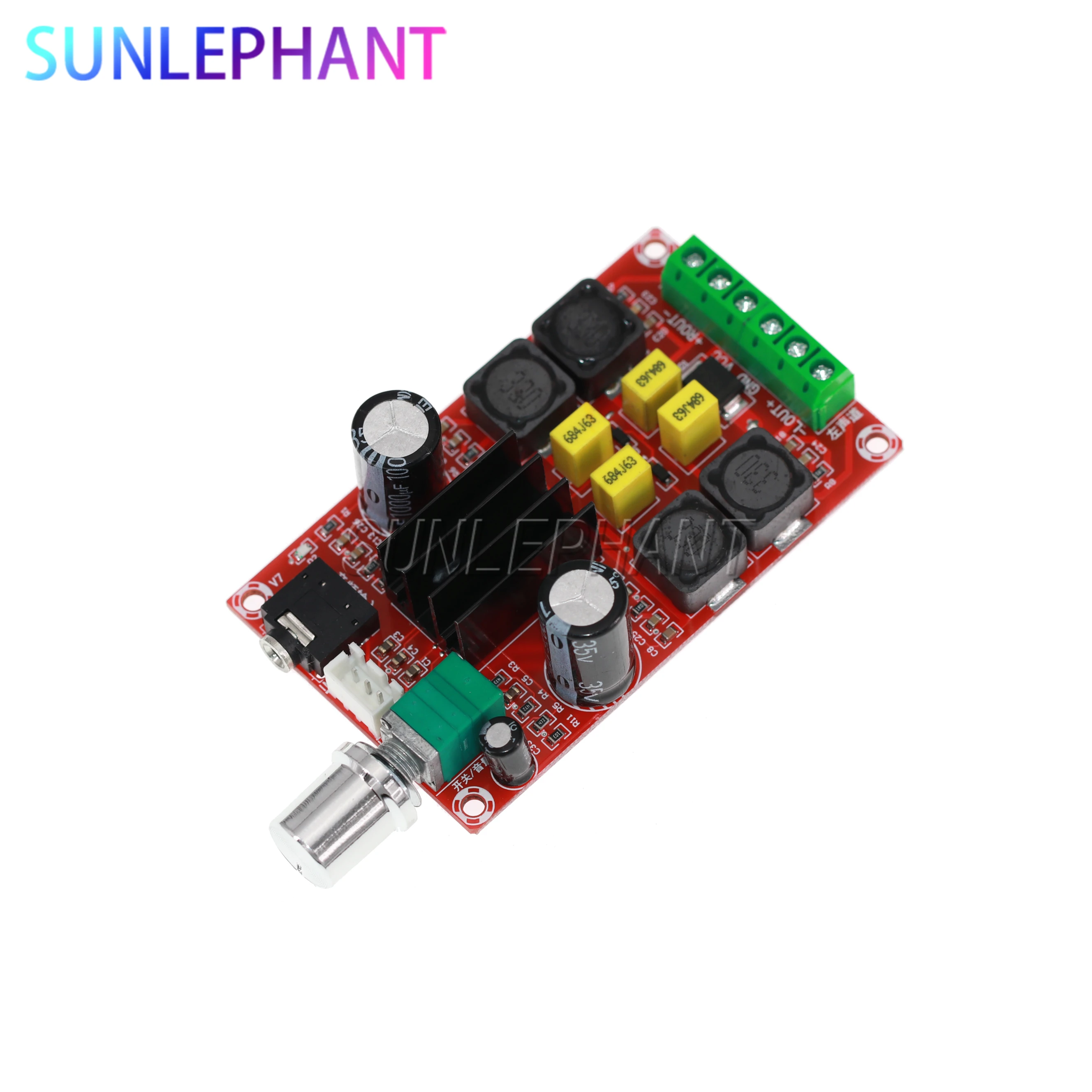 

TPA3116D2 50W + 50W Dual Channel Stereo Digital Amplifier Board DC 5V 24V XH-M189 TPA3116 50Wx2 Amplifier Module