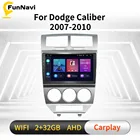 Автомобильный радиоприемник на Android для Dodge Caliber 2007-2010, 2 Din, экран 10,1 дюйма, автомобильный Gps-навигатор, мультимедийное аудио, головное устройство, Авторадио, стерео