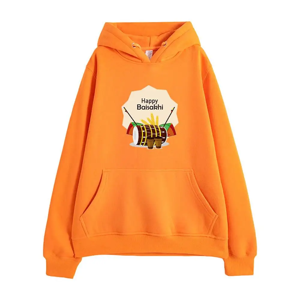 

Женские толстовки с большими карманами, зимний Повседневный пуловер с капюшоном и длинным рукавом, толстовка с капюшоном и цветочным принт...