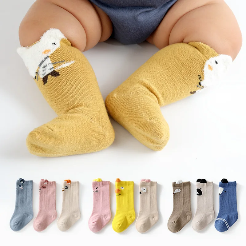 

Baby Socks New Kids Toddlers Girls Long Soft Cotton Cartoon Baby Children Socks Baby Girl Socks 1 To 3 Years Newborn Socks