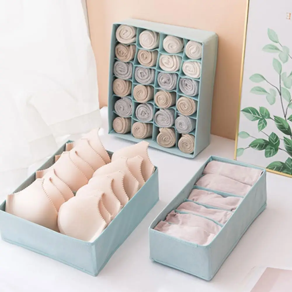 Коробка для хранения в шкафу 3 шт. сумка Портативная обувь бюстгальтера складная