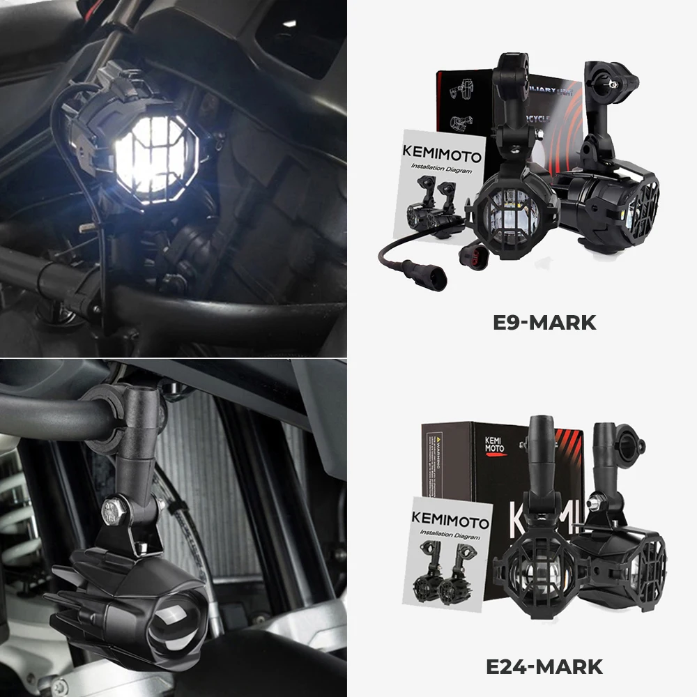 Противотуманные фары E9 Mark s Для BMW R1250GS LC R1200GS ADV Adventure F800GS GSR F850GS F750GS Adv R 1200 GS защитная