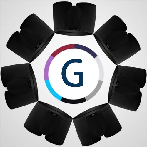 Type G NXY 7 шт./упак. Для мужчин нижнее белье Для мужчин трусы-боксеры Однотонные трусы-боксеры Шорты трусы-боксеры из дышащего материала Для мужчин s мужские трусы, трусы-боксеры Calzoncillos - Цвет: Type G