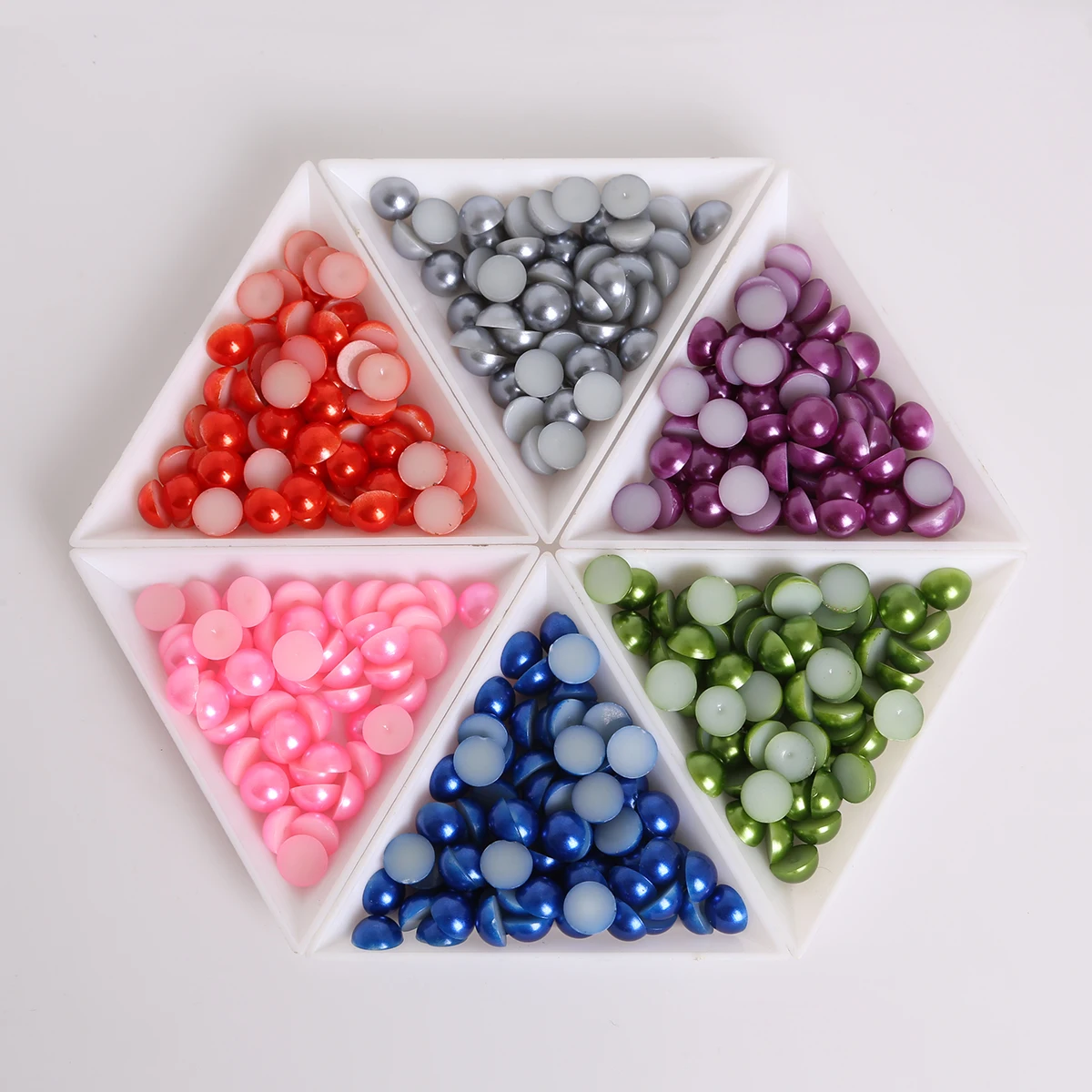 8 мм 200 шт/партия простые смешанные цвета полукруглые бусины Мода Имитация ABS