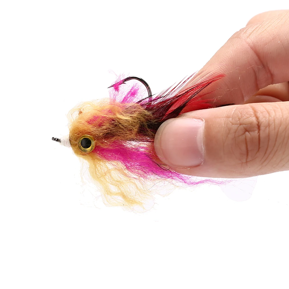 1 шт. форель стальной лосось Щука стример Fly рыболовные снасти куриное перо +