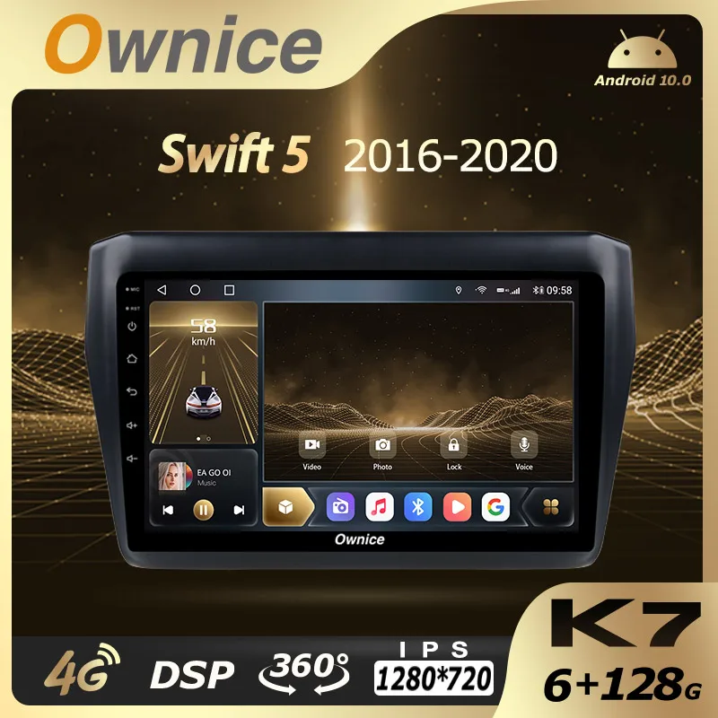 

Ownice Car Multimedia for Suzuki Swift 5 2016-2020 2Din Android 10.0 auto radio car Audio stereo 6G+128G 4G LTE HDMI SPDIF 360