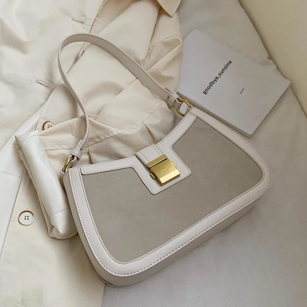 European retro women's handbag high quality Pu matte leather designer shoulder strap zipper 2021 | Багаж и сумки