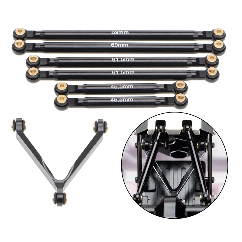 

Металлическая тяга для радиоуправляемых грузовиков, 7 дюймов, 1:24, 133 мм, колесная база для Axial SCX24 AXI00001, Аксессуары для автомобилей, инструмент...