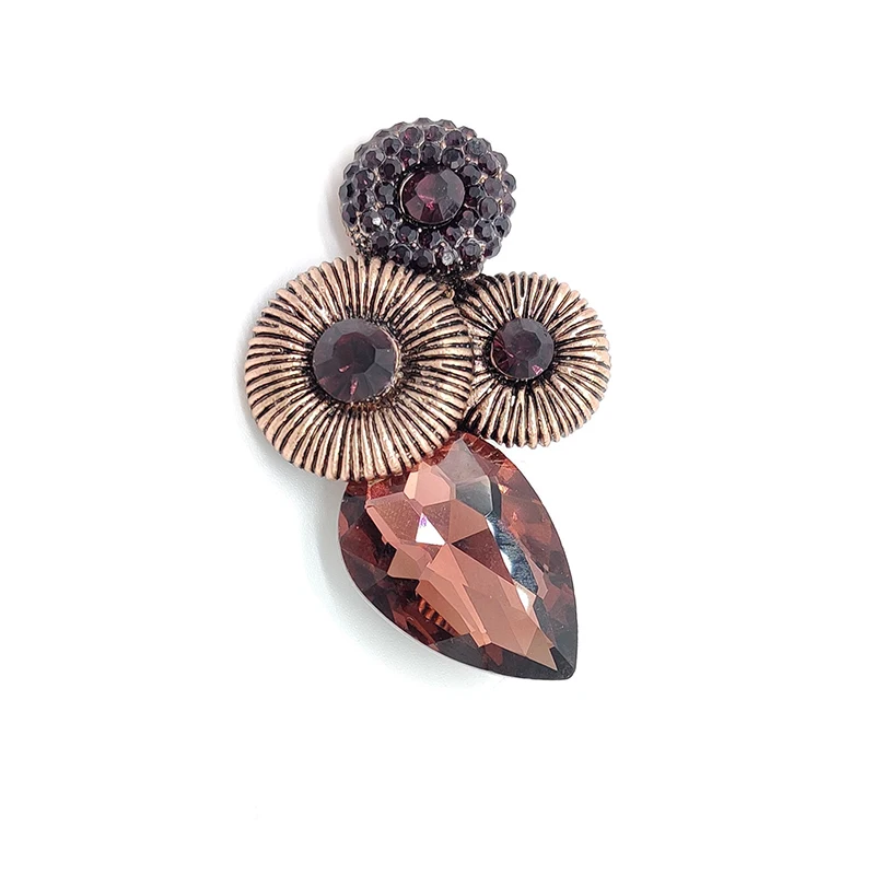 Брошь PD новинка 2021 брошь в виде цветка коррекция формы капли воды старого на