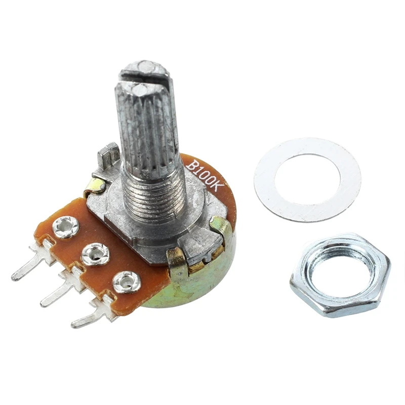 2Set Accessories: 1 Set 5 Pcs 100K Ohm 3 Terminals Rotary Shaft Potentiometer &amp PWM LED 90mm Cooling Fan Radiator | Компьютеры и