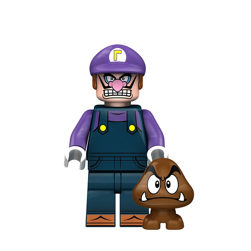 

1pcs Super Mario bros Luigi Yoshi mushroom assemble mini Model Dolls plastic action toy figure cartoon dolls kids birthday gifts