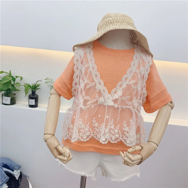 Весна и лето 2020 детская одежда новое поступление горячая Распродажа кружевной