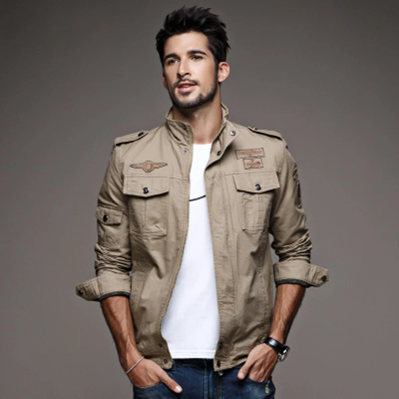 

Military Style Jacket Men 2021 Brand Spring Autumn Mens Army Bomber Jackets Air Force Male Coats Jaqueta Masculina Plus Size 6XL