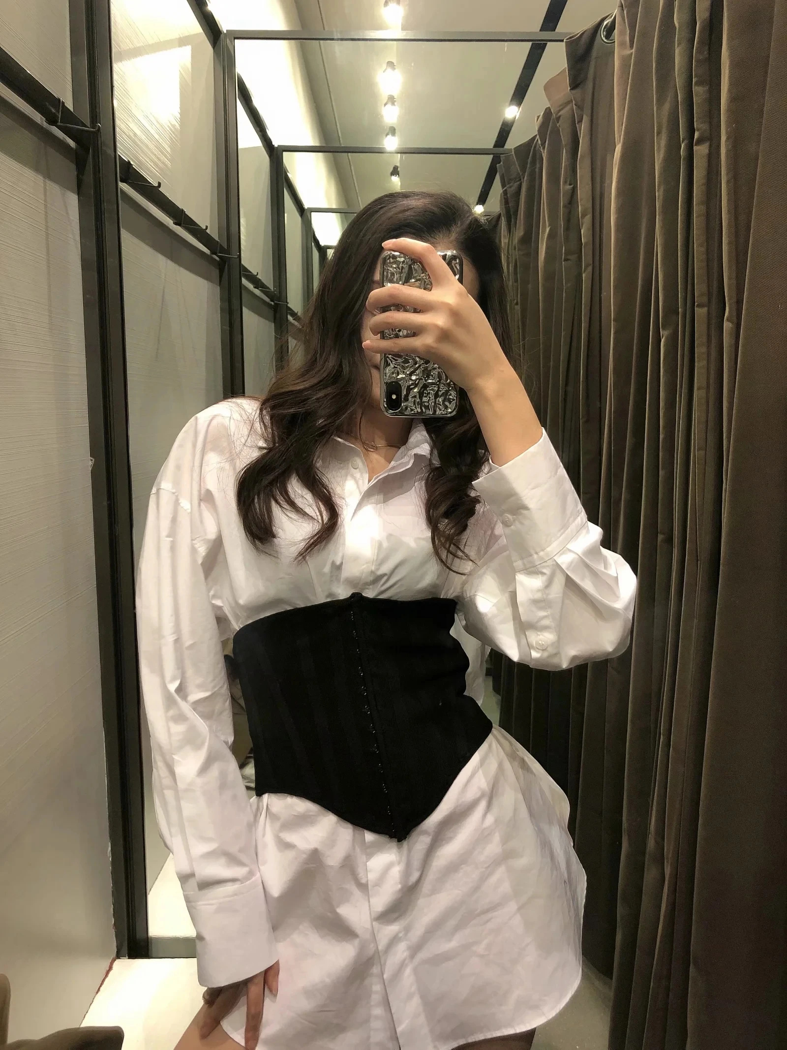 

Withered England Style Vintage Court High Street Knitted Elastic Waistband Girdle Corset Women